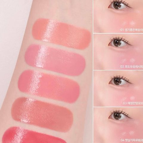 Má Hồng Dạng Kem Peripera Syrupy Tok Cheek - Hiệu ứng Glowy Blush, Gel-Cream Dễ Tán, Giữ Lâu, Phù Hợp Nhiều Tone Da