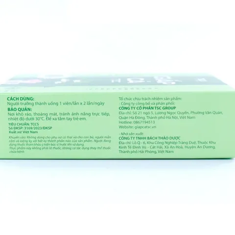 Viên Uống Giấp Cá Tsc Hỗ Trợ Giảm Trĩ, Bảo Vệ Thành Mạch Từ Cao Khô Diếp Cá - Hộp 30 Viên