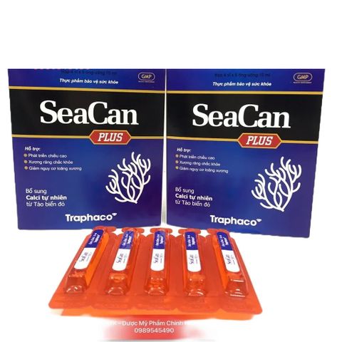 SeaCan Plus - Bổ Sung Canxi Từ Tảo Biển Đỏ Nhập Khẩu, Giúp Xương Khỏe Mạnh, Vitamin D3 Tăng Cường Hấp Thụ Canxi