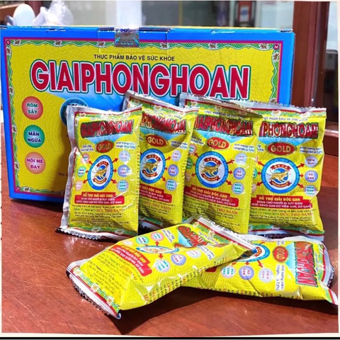 Combo 10 Gói Giải Độc Gan Giải Phong Hoàn Gold 16g - Hỗ Trợ Táo Bón, Mẩn Ngứa, Nổi Mề Đay, Men Gan Cao