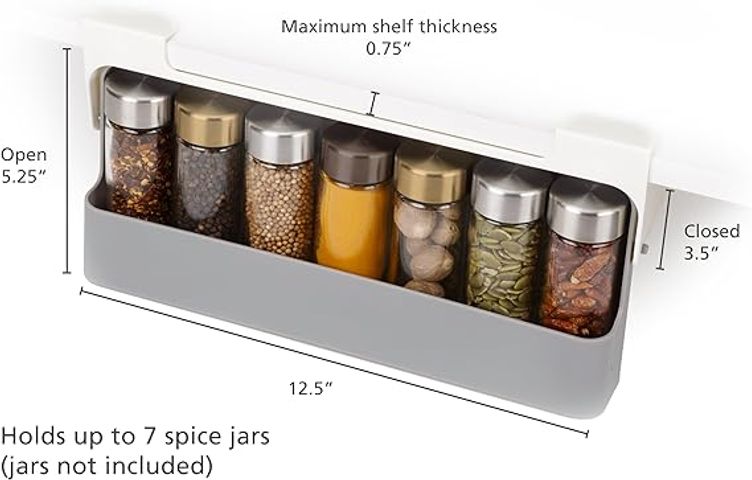 Giá Treo Gia Vị Thông Minh Joseph Joseph 85147 - Kệ Sắp Xếp Tiện Lợi, Phù Hợp Với Nhiều Lọ Gia Vị, Tiết Kiệm Không Gian Bếp