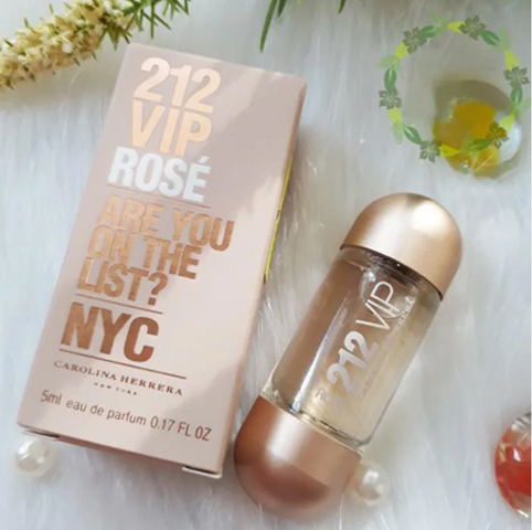 Nước Hoa Nhí- 212 VIP Rose NYC EDP 5ml - Hương Thơm Quyến Rũ, Thiết Kế Nhỏ Gọn, Phù Hợp Mọi Dịp