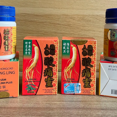 Nhân Sâm Tê Thống Linh Plus - Hỗ Trợ Giảm Đau Xương Khớp, Thoát Vị Đĩa Đệm, Lọ 24 Viên, Xuất Xứ Malaysia