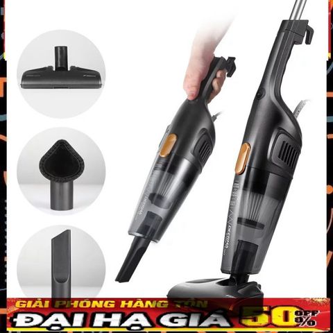Máy Hút Bụi Cầm Tay Deerma DEM-DX115C - Công Suất 600W, Bộ Lọc HEPA, Đen - Thiết Kế Đẹp, Đa Năng, Dọn Dẹp Dễ Dàng cho Gia Đình