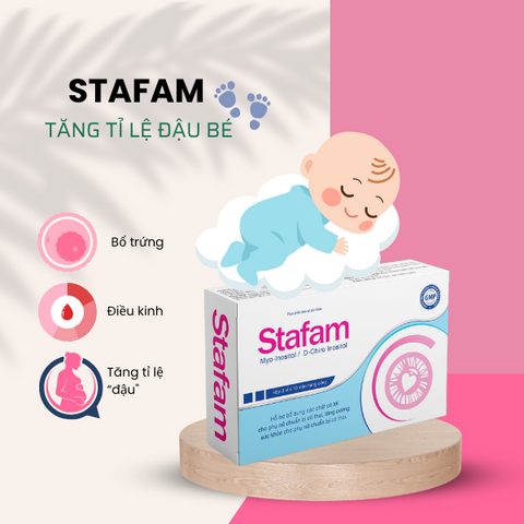 Stafam - Viên uống cải thiện trứng, tăng tỉ lệ đậu thai ở nữ giới