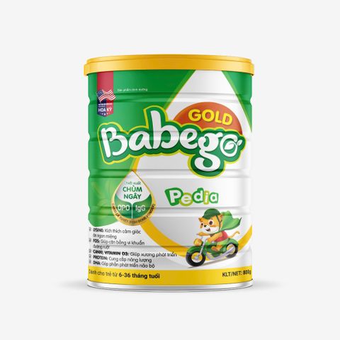 Sữa hỗ trợ tăng cân, ăn ngon miệng cho trẻ từ 6- 36 tháng Babego Gold 400Gr