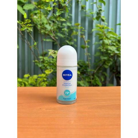 Lăn Khử Mùi NIVEA Intense Protection cho Nữ - 50ml Hương Tươi Mát, Bảo Vệ 72 Giờ, Không Gây Hại sức Khỏe