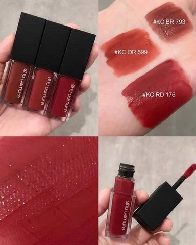 Son Kem Shu Uemura Rouge Unlimited Kinu Cream 2.8g - Màu Đỏ Đất Siêu Xinh, Chất Kem Mướt Mịn, Thiết Kế Tinh Tế, Xu Hướng Trang Điểm