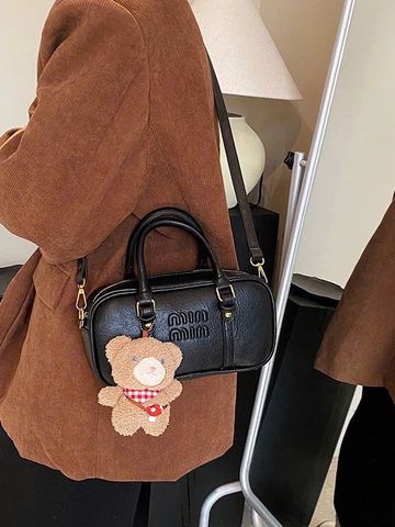 Túi Xách Nữ MinMin Size 20 Kèm Móc Gấu Dây Đeo Chéo Thời Trang, Chất Liệu Cao Cấp, Phong Cách Năng Động, Dễ Dàng Phối Đồ