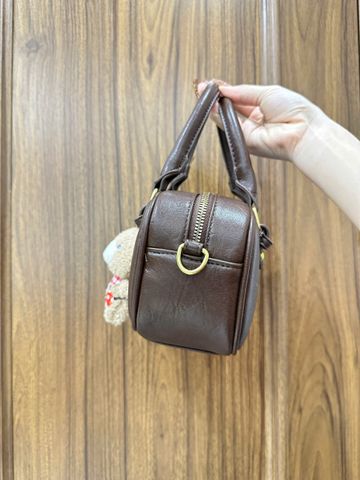 Túi Xách Nữ MinMin Size 20 Kèm Móc Gấu Dây Đeo Chéo Thời Trang, Chất Liệu Cao Cấp, Phong Cách Năng Động, Dễ Dàng Phối Đồ