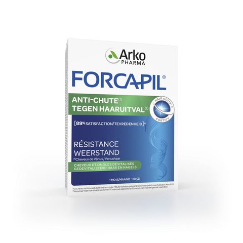 Viên Uống Giảm Rụng Tóc Hói Đầu Arkopharma Forcapil Anti Chute - Hỗ Trợ Tóc Mọc Mạnh Mẽ (Hộp 30 Viên)