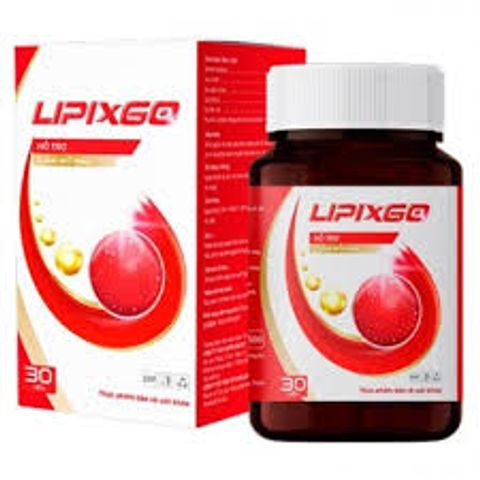 Viên Uống Lipixgo Giảm Mỡ Máu Hỗ Trợ Tim Mạch, Tăng Cường Tuần Hoàn - Hộp 30 Viên Bảo Vệ Tim Mạch Chất Lượng cao