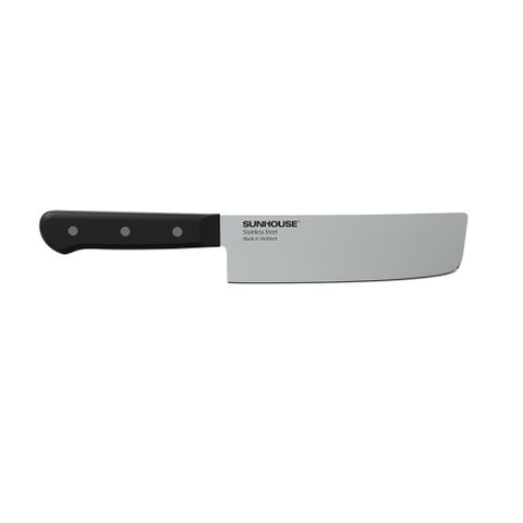 Dao Thái SUNHOUSE KS-KN165SS - Lưỡi 16.5cm, Thép SUS420J2, Độ Cứng 52±2 HRC, Công Nghệ Mài 65% - Dụng Cụ Nhà Bếp Chất Lượng Cao
