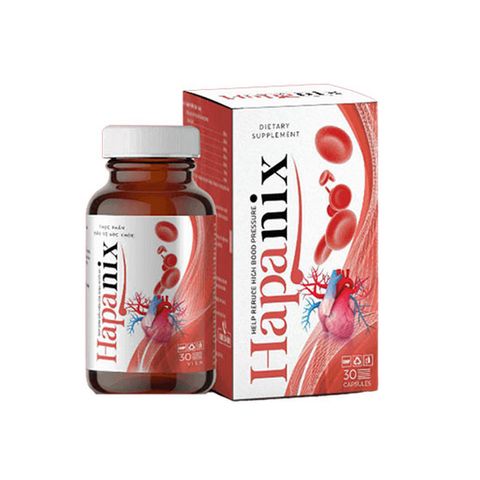 Viên uống Hapanix - Hỗ trợ ổn định huyết áp tự nhiên - Hộp 30 viên, tăng cường năng lượng và sức khỏe tim mạch