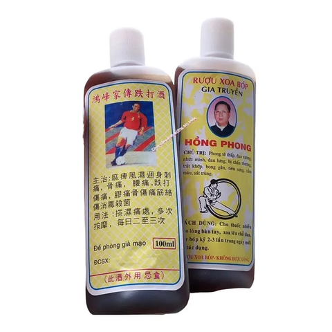 Dầu Xoa Bóp Gia Truyền Hồng Phong 100ml - Hỗ Trợ Giảm Đau Xương Khớp, Thư Giãn Cơ Bắp, Tự Nhiên và An Toàn cho Sức Khỏe.