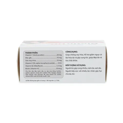 Viên Uống Biotin ALIFACO 100 Viên - Hỗ Trợ Mái Tóc Khỏe, Làn Da Sáng, Chống Lão Hóa, Dưỡng Ẩm, Giảm Rụng Tóc