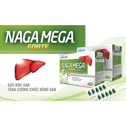 Naga Mega Bổ Gan - Thanh Nhiệt, Giải Độc, Bảo Vệ Gan, Tăng Cường Chức Năng - Hộp 60 Viên Việt Nam