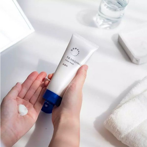 Sữa Rửa Mặt Transino Clear Wash Ex 100GR - Dưỡng Da Sáng Mịn, Chống Lão Hóa, Nhập Khẩu Nhật Bản