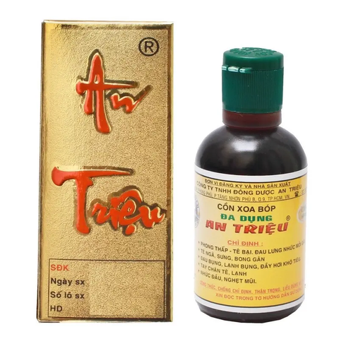 Dầu Xoa Bóp Đa Năng An Triệu 60ml - Giảm Đau Nhức Cơ Xương Khớp, Hỗ Trợ Khôi Phục Sau Chấn Thương, Tăng Cường Lưu Thông Máu