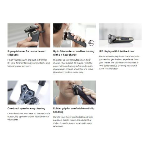 Máy Cạo Râu Cao Cấp Philips Norelco 9400 Wet & Dry
