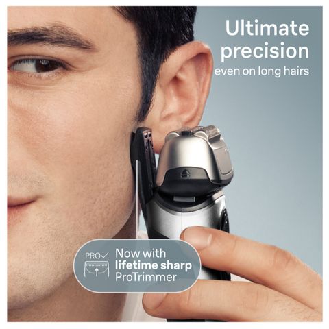 Máy Cạo Râu Braun Series 8 Thông Minh - Đầu Cạo Xoay 8 Hướng, Công Nghệ SyncroSonic, Sạc Tự Động, Sản Xuất Tại Đức