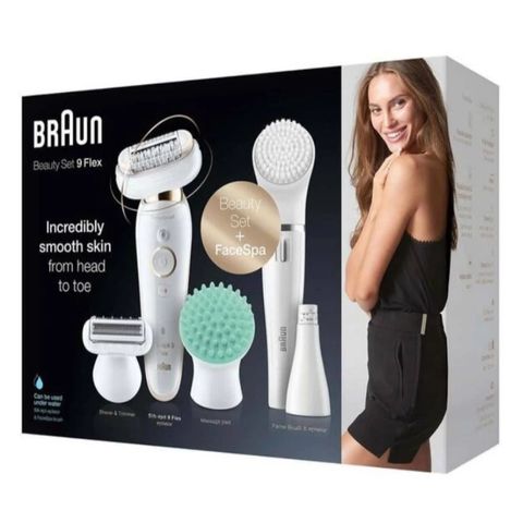 Máy Nhổ Tẩy Lông Braun Silk·épil 9 Flex SES 9020 3D - An Toàn, Hiệu Quả Cho Vùng Bikini, Nách Mịn Màng, Sử Dụng Khô & Ướt