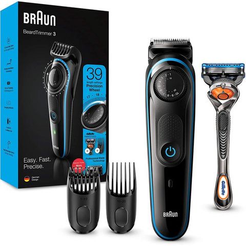 Tông đơ cắt tóc, cạo râu đa năng Braun BT3240