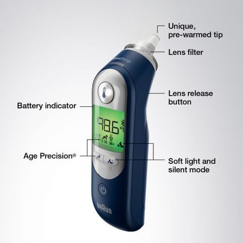 Nhiệt Kế Điện Tử Đo Tai Cao Cấp Braun ThermoScan 7+ IRT6575