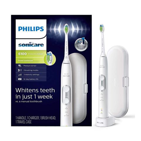 Bàn Chải Đánh Răng Điện Philips Sonicare 4100, 5100, 6100 - Công Nghệ Sonic, 62.000 Chuyển Động, 3 Chế Độ, Chăm Sóc Nướu Tối Ưu