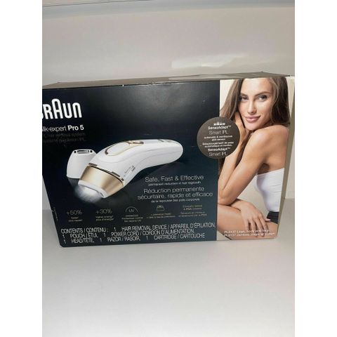 Máy Triệt Lông Braun Silk-Expert Pro 5 - Công Nghệ IPL Thế Hệ Mới, Giảm Lông Vĩnh Viễn, Bảo Hành 24 Tháng