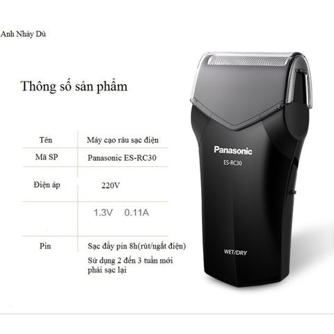Máy cạo râu Panasonic ES RC30 | Chính Hãng