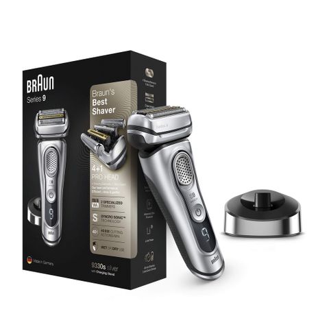 Máy Cạo Râu Braun Series 9 9330S - Máy Cạo Râu Chính Xác, Chống Nước, Pin Li-Ion, Sạch Dễ Dàng, Made in Germany