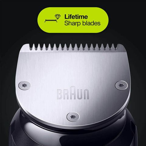 Tông Đơ Đa Năng Braun MGK7221 10 Trong 1 - Cắt Tóc, Cạo Râu, Tỉa Lông Mũi, Chăm Sóc Cơ Thể, Pin Sạc, Chống Thấm Nước
