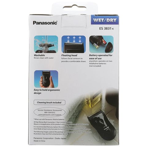 Máy cạo râu mini Panasonic ES3831K - Du lịch khô ướt, cạo râu nhanh chóng, an toàn và tiết kiệm cho nam giới, thiết kế tiện lợi, hàng Châu Âu