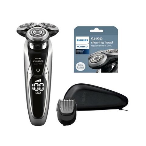Máy Cạo Râu Điện Philips Norelco Shaver 9900 Pro - Cạo Sát, Thoải Mái Với Công Nghệ V-Track Precision Blade và Đầu Di Chuyển 8 Hướng