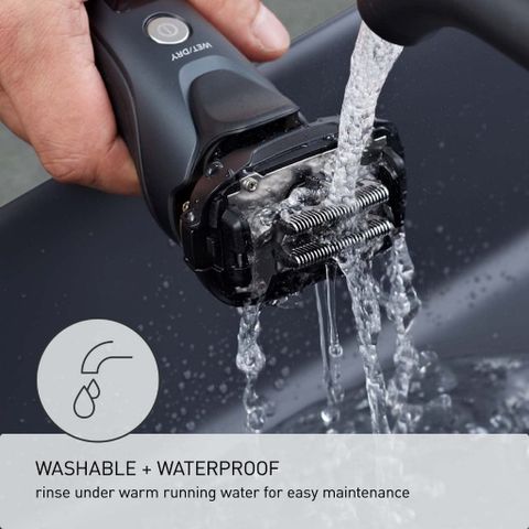 Máy Cạo Râu Panasonic ARC5 5 Lưỡi Cao Cấp - Cạo ướt/khô, Động cơ Mạnh Mẽ, Thiết Kế Đen Sang Trọng, Tông Đơ Tích Hợp