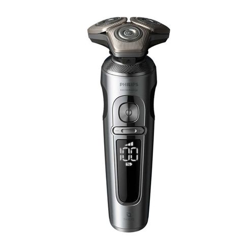Máy Cạo Râu Điện Philips S9000 Prestige SkinIQ - Gần Gũi, Thoải Mái, Bao Gồm Máy Tỉa Lông Mũi và Đế Sạc Qi
