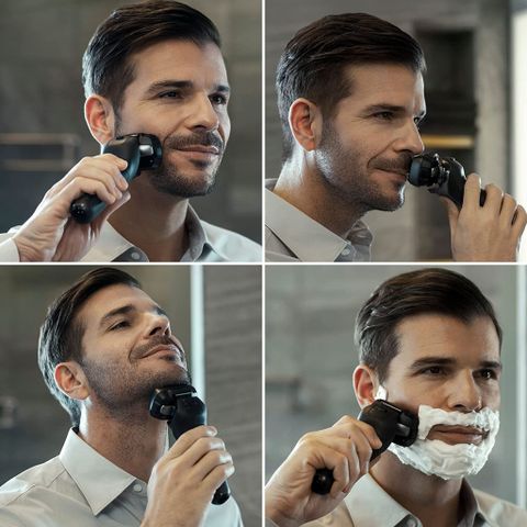 Máy Cạo Râu Panasonic ES-LS9A-K 6 Lưỡi Sạc Tự Động - Cạo Ướt Khô, Thiết Kế Ergonomic Cao Cấp, Công Nghệ Mag-Lev Tiên Tiến