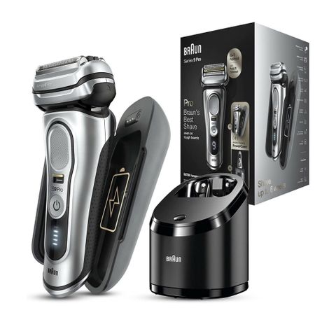 Máy cạo râu cao cấp Braun Series 9 Pro - Công nghệ Sonic, Tông đơ ProLift, Hộp sạc di động, Sản xuất tại Đức