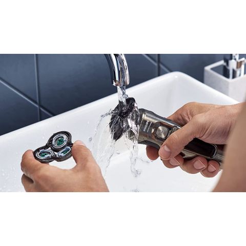 Máy Cạo Râu Philips Norelco S9000 Prestige - Công Nghệ Lưỡi Dao NanoTech, Điều Chỉnh Tự Động 15x, Nhiều Chế Độ Cạo Râu Chính Xác