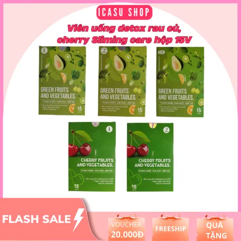 Viên Uống Detox Rau Củ Green Fruits And Vegetables, Cherry  Slimming Care