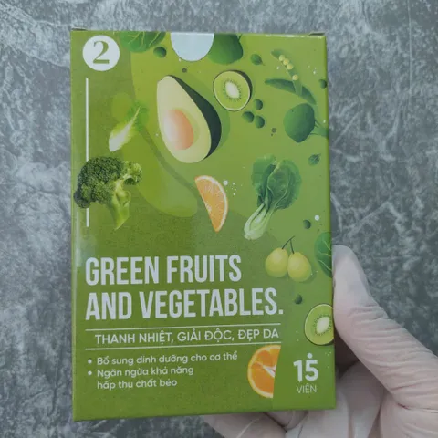 Viên Uống Detox Rau Củ Green Fruits And Vegetables, Cherry  Slimming Care