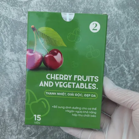 Viên Uống Detox Rau Củ Green Fruits And Vegetables, Cherry  Slimming Care