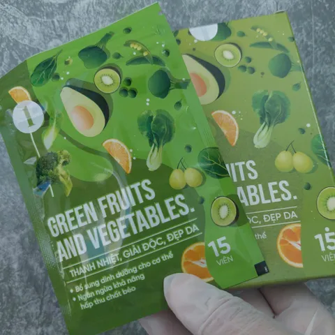 Viên Uống Detox Rau Củ Green Fruits And Vegetables, Cherry  Slimming Care