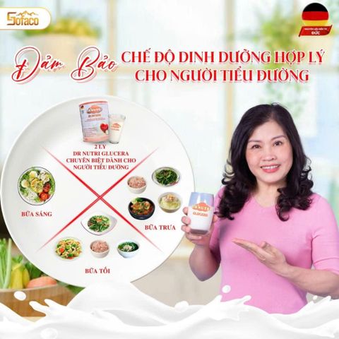 Sữa Bột Dr Nutri Glu.cera Cho Người Tiểu Đường - Ổn Định Đường Huyết, Ngăn Ngừa Biến Chứng, Hương Vị Ngon Miệng 900G