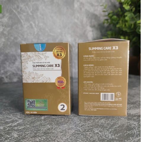 Viên Thảo Mộc Giảm Cân Slimming Care X3 - Detox Từ Trái Cây & Rau Quả, Giảm Cân An Toàn, Không Cần Kiêng Ăn, Sản Phẩm Thiên Nhiên