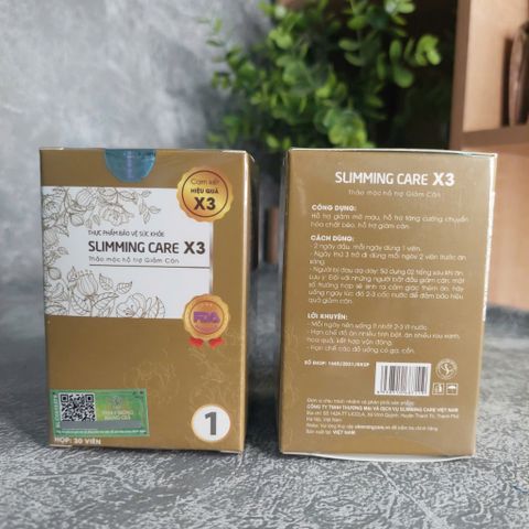 Viên Thảo Mộc Giảm Cân Slimming Care X3 - Detox Từ Trái Cây & Rau Quả, Giảm Cân An Toàn, Không Cần Kiêng Ăn, Sản Phẩm Thiên Nhiên