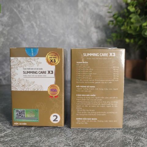 Viên Thảo Mộc Giảm Cân Slimming Care X3 - Detox Từ Trái Cây & Rau Quả, Giảm Cân An Toàn, Không Cần Kiêng Ăn, Sản Phẩm Thiên Nhiên