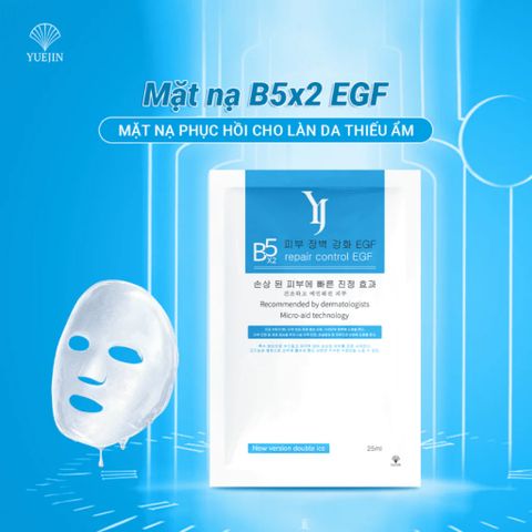 Mặt Nạ Yuejin B5 x2 Repair Control EGF 25ml - Cấp Ẩm, Phục Hồi Da, Giảm Kích Ứng, Chống Lão Hóa, Dưỡng Da Khỏe Mạnh