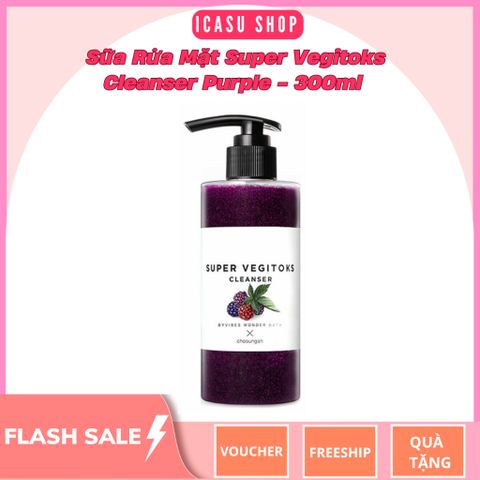Sữa Rửa Mặt Super Vegitoks Cleanser Purple - 300ml
